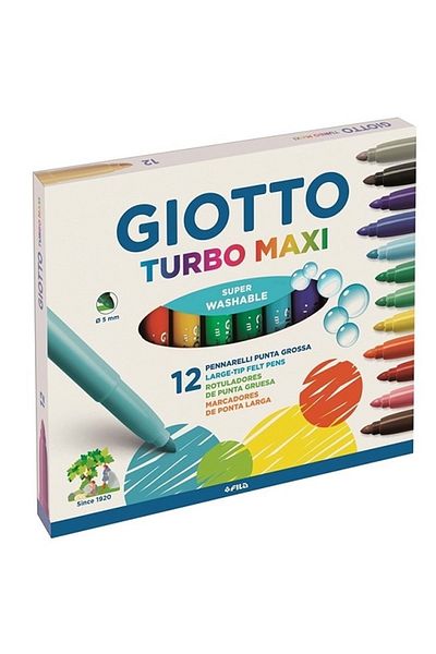 Giotto Gıotto Felted Pen Turbo Maxi 12pcs