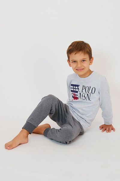 U.S. Polo Assn. Σετ αθλητικής φόρμας για αγόρια Seasonal Fabric Snow Melange
