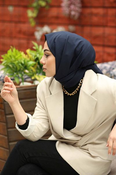 Organic Navy Blue Cotton Kraş