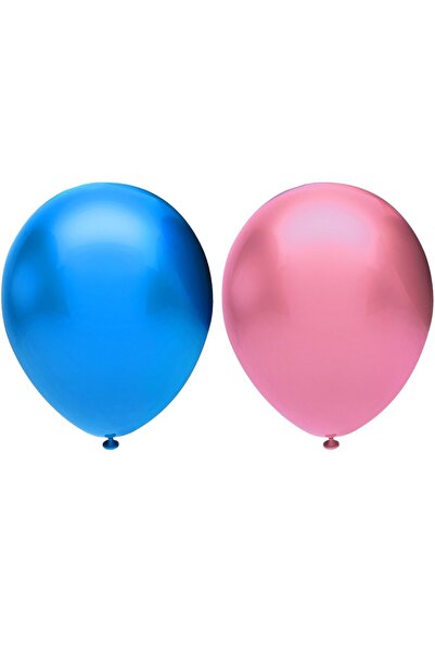 BEST PARTİ DOĞUM GÜNÜ PARTİ SÜSLERİ Metalik Balon Seti 10 Adet ( Koyu Mavi, P...