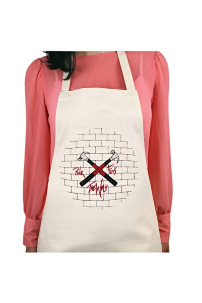 ART HEDİYE مريلة مطبخ بينك فلويد ذا وول مطبوعة تدوم طويلاً وقابلة للغسل