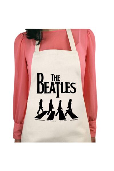 ART HEDİYE The Beatles Permanent Printed Water Repellent Washable Kitchen Apron