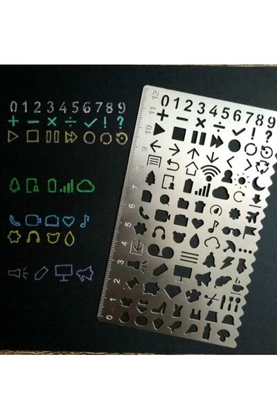 Artscholar Journal Notebook Drawing Template - Metal - 13x8 Cm