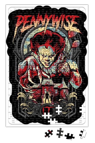 Baskı Dükkanı Pennywise Puzzle 240 Piece Jigsaw Puzzle
