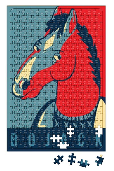 Baskı Dükkanı Bojack Horseman Funny Puzzle 240 Parça Yapboz