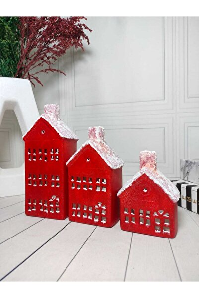 biomaxi plus Yilbaşi Seramik Karlı Evler 3'lü Yeni Yıl Tasarımı