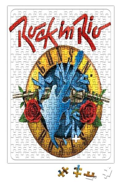 Baskı Dükkanı Rock In Rio 2017 Guns N' Roses Puzzle 240 Piece Jigsaw