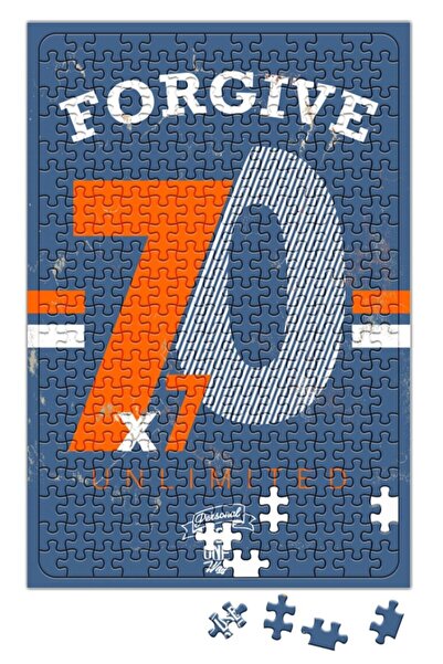 Baskı Dükkanı Forgive Puzzle 240 Piece Jigsaw Puzzle