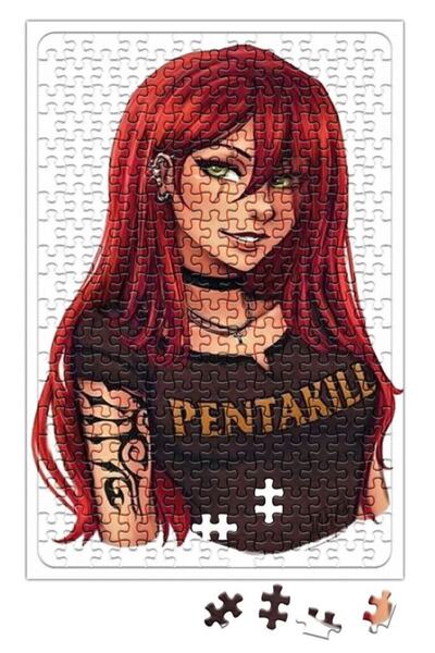 Baskı Dükkanı Pentakill Puzzle 240 Piece Jigsaw Puzzle