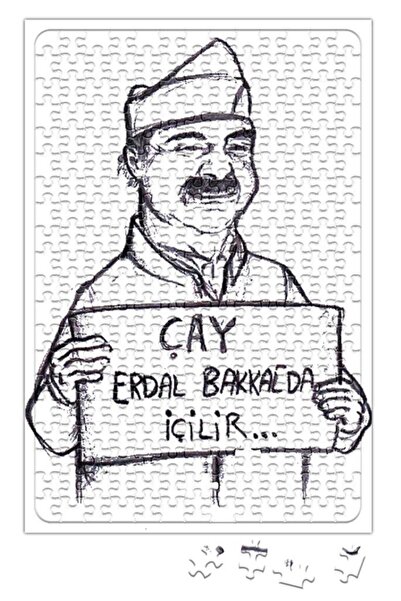 Baskı Dükkanı Çay Erdal Bakkalda Içilir Puzzle 240 Parça Yapboz
