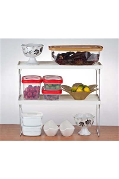 YFHOME Tezgah Üstü Mutfak Banyo Dolap Içi Düzenleyici Toplayıcı Raf