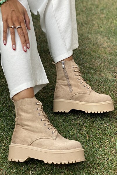 İnan Ayakkabı Kadın Siyah Bot & Postal Kalın Taban (taban 5 Cm )