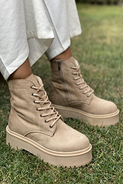 İnan Ayakkabı Kadın Siyah Bot & Postal Kalın Taban (taban 5 Cm )