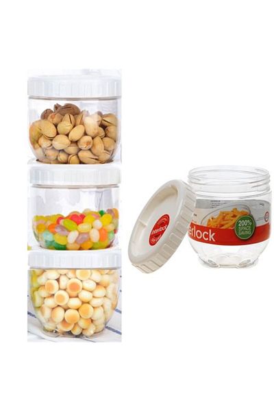 İndiriminVar Storage Container with Locking Mechanism on Top (1 Piece)