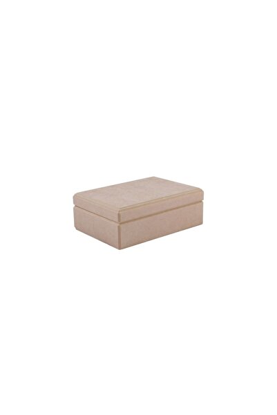 TELLİ KAVRAK Wooden MDF Box (Raw with lid) - Size (20x14x7cm)