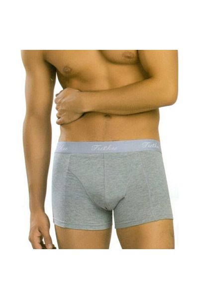 Tutku Ανδρικό γκρι Elastane Lycra Boxer 6 Pack