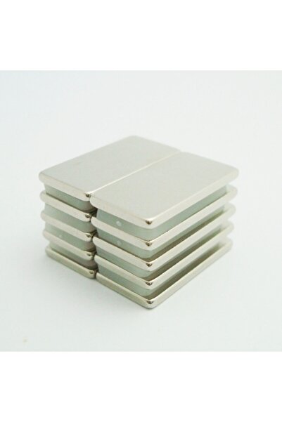 Dünya Magnet 40 Adet 20x10x1,5mm Dikdörtgen Neodyum Mıknatıs