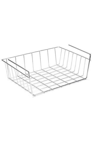 vomex Kangaroo Shelf Basket Chrome Metal under Shelf Hanger Set of 2