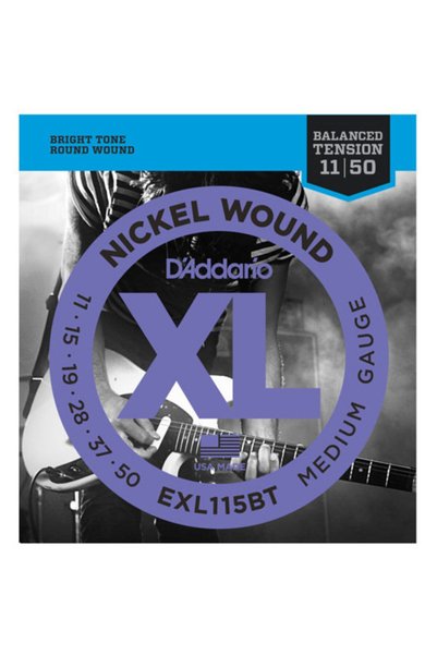 D'Addario EXL115BT ELEKTRO GİTAR TEL SETİ, XL, 11-50, NICKEL WOUND, B