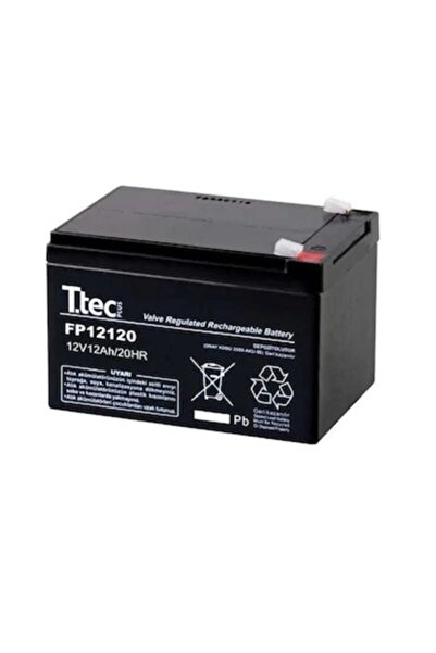Ttec 12 Volt 12a Akü -12v 12 Ah Bakımsız Kuru Akü 2022 Üretim