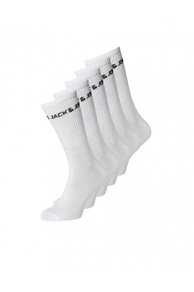 Jack & Jones Мъжки тенис чорапи Jacbasic Logo, 5 чифта, 40-45, 12179475 от