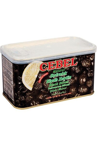 Cebel Siyah Zeytin Sele Teneke 750 Gr