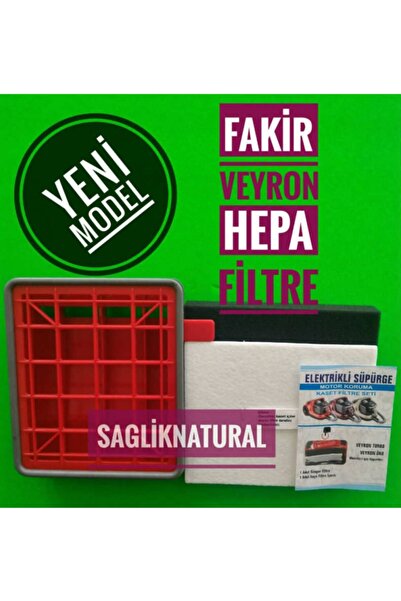 Fakir Veyron Turbo Öko Yeni Tip Hepa Filtre Seti