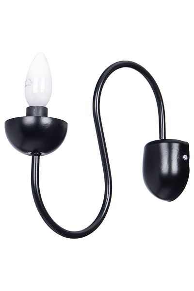 polataydinlatma Swan Sconce Black E 14