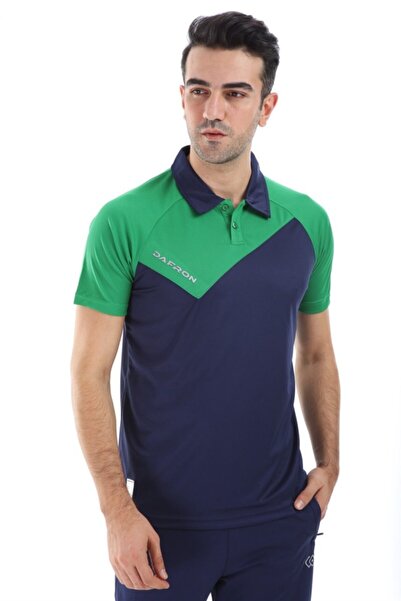Dafron Unisex Yeşil Space Kamp Polo Yaka T-shırt