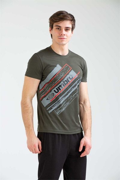UMBRO Ανδρικό μπλουζάκι Χακί Basic