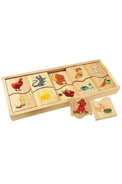 Genel Markalar Favori Yiyecekleri Bul Ahşap Puzzle