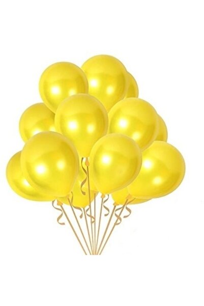 Partimarka بالون أصفر لؤلؤي معدني