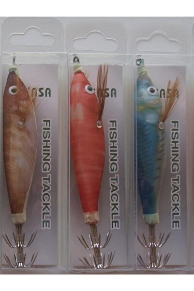 SASA 3'lü Set Toto Fosforlu Kalamar Zokası 7 cm 10 gr