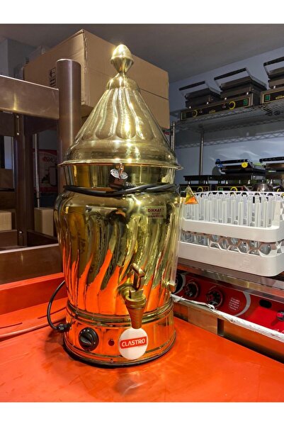 Clastro Sahlep Kazanı Salep Makinası Sıcak Çikolata Bakır Model 15 lt