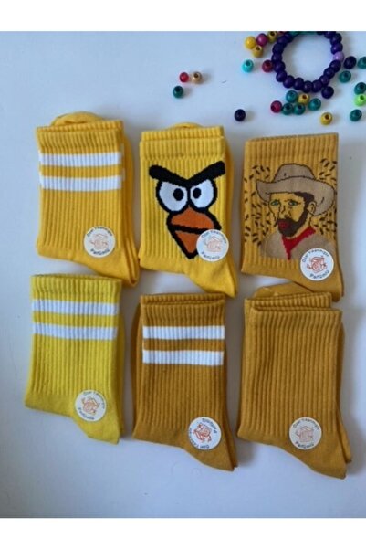 çorapdunyam Unisex 6 komada šarenih običnih koledž teniskih čarapa Gzl04044