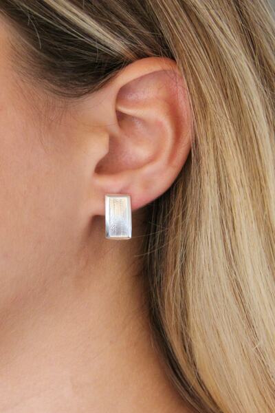 Argentum Concept 925 Ayar Gümüş Hasır Küpe - K088501