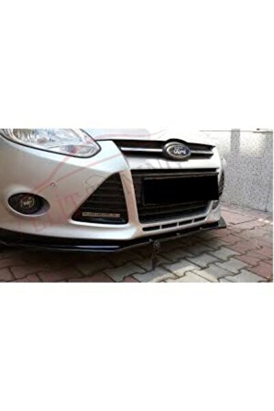 ElitTuning Ford Focus 3 Ön Lip Mk 3 Ön Tampon Eki Parlak Siyah Plastik