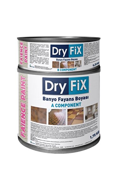 Dryfix Faience Paint Fayans Boyası 2 Kg Koyu Gri