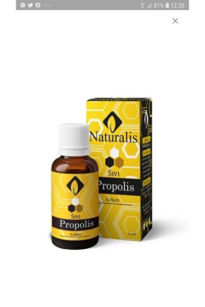 Naturalist Naturalis Su Bazlı Propolis