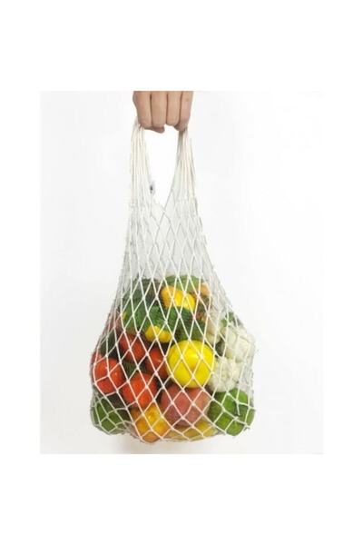 Genel Markalar Pazar Filesi 10 Adet El Örgüsü Karışık Renk