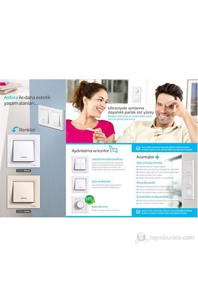 Schneider Electric Schneider Asfora 2-Piece Vertical Frame Cream Framed