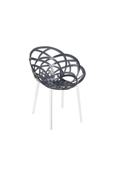 Papatya Flora Plastik Koltuk Polikarbonat Gövde Mutfak Bahçe Cafe Otel Ofis S...