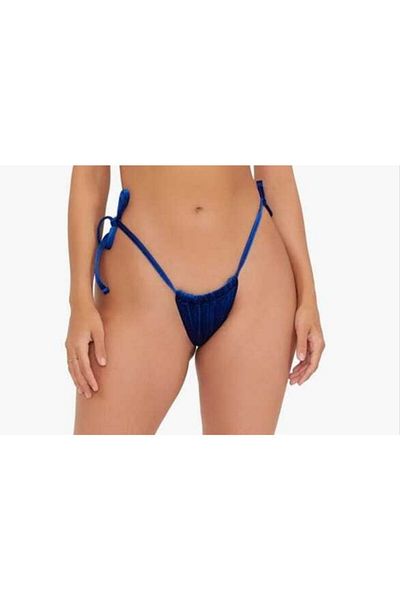 lovebox Tknfashıon Tanga din catifea flexibilă cu cravată laterală