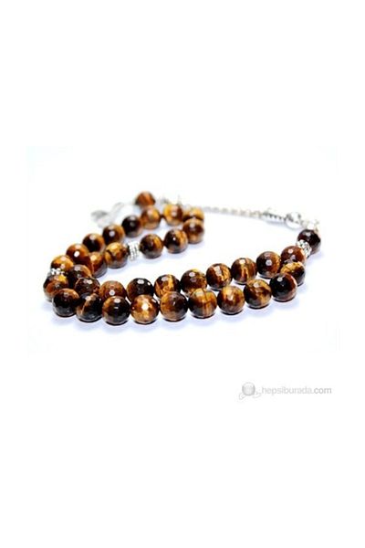 RD EKOAVM Turtle Eye Stone Rosary 8 Mm Facet Cut