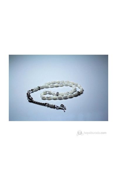 RD EKOAVM Mother of Pearl Stone Rosary 6*9 Mm Barley Cut