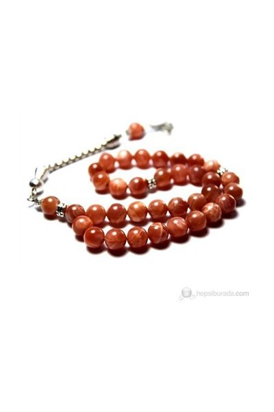 RD EKOAVM 8 Mm Globe Cut Sun Stone Rosary