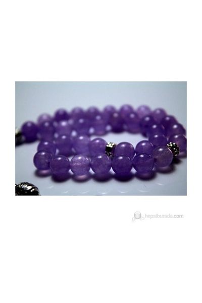 RD EKOAVM Purple Agate Stone Rosary 8 Mm Globe Cut
