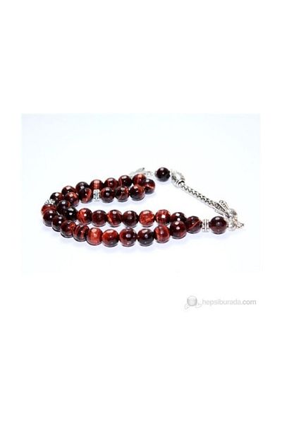 RD EKOAVM Shahing Eye Stone Rosary 8 Mm Facet Cut
