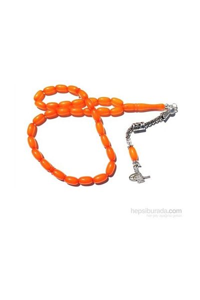 RD EKOAVM 6x11mmLight Honey Colored Amber Cut Rosary