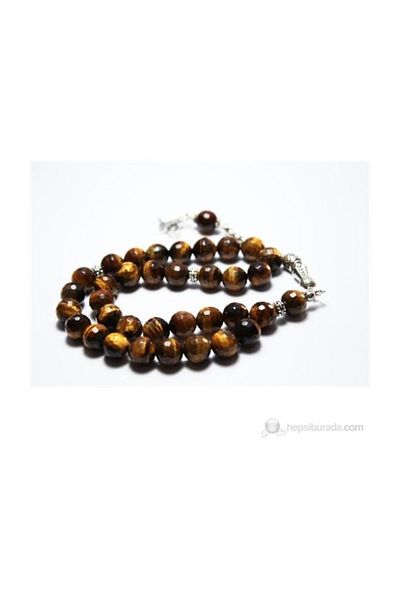 RD EKOAVM Turtle Eye Stone Rosary 10 Mm Facet Cut